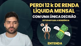 Abri mão de 12k líquido mensal para estudar [upl. by Hailed]