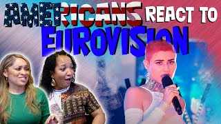 Americans react to Montaigne Technicolor Eurovision 2021 Australia [upl. by Teahan484]