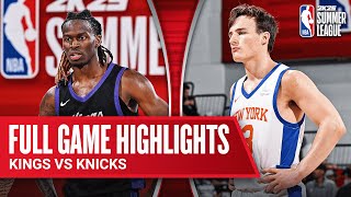 KINGS vs KNICKS  NBA SUMMER LEAGUE  FULL GAME HIGHLIGHTS [upl. by Egni]