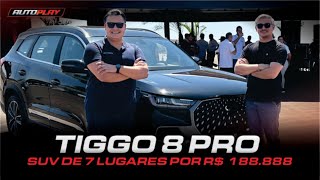 SUV DE 7 LUGARES por R 18888888  Testamos o Tiggo 8 Pro  Auto Play e Auto Live [upl. by Aerdnahs624]