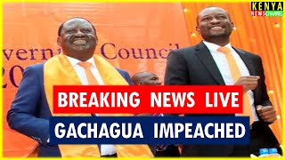 LIVE  ODM Leaders addressing the Nation after Gachagua impeachment in Parliament [upl. by Ollayos]