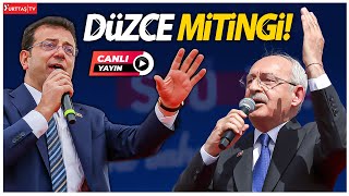 Kemal Kılıçdaroğlu ve Ekrem İmamoğlu Düzcede coşkulu miting yapıyor canlıyayın [upl. by Drapehs]