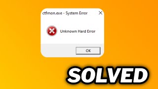 FIXED ctfmonexe system error in windows 1011 [upl. by Rovit444]