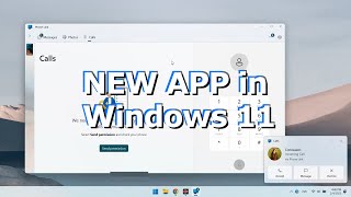 Phone Link  connect phone to pc and call from desktop in Windows 11 [upl. by Cohbath264]