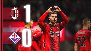 Theo scores Camarda debuts AC Milan 10 Fiorentina  Highlights Serie A [upl. by Atyekram681]