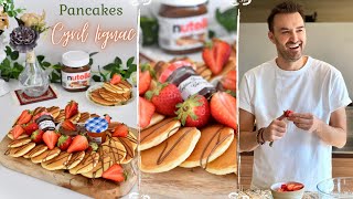 Mini Pancakes de CYRIL LIGNAC en 5 MIN  🥞 🍓 Recette très FACILE et RAPIDE [upl. by Ebby419]