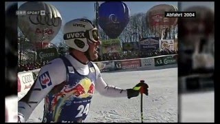 Alpine ski 2004 Kitzbuhel Abfahrt [upl. by Etteuqram]