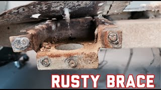 Early Bronco Restoration l Floor Pan Brace Issues [upl. by Essilrahc]