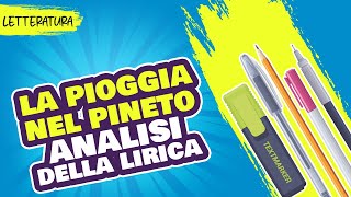 La pioggia nel pineto spiegazione e analisi [upl. by Nivram]