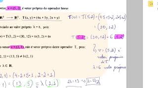 Álgebra linear Vetores e valores próprio [upl. by Betteann]