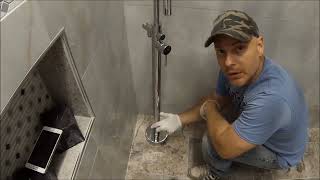 Install a Freestanding Faucet Bathroom Renovation Part 4 [upl. by Sevein452]