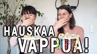 VEGAANIN VAPPU – Herkullinen perunasalaatti ja vegaaniset nakkipiilot 🥳 [upl. by Akihdar]