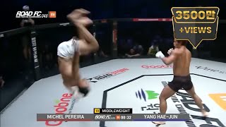 Crazest Movement in the Cage of ROAD FC [upl. by Landers]