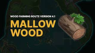 Mallow Wood  Farming Route  Genshin Impact [upl. by Aynekat733]