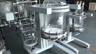 Glass nutsche filterfilter reactornutsche filtercrystallization reactor [upl. by Novihc]