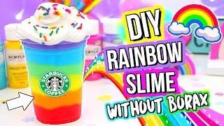 DIY SLIME DIY BEST Rainbow Slime Recipe How To Make Slime [upl. by Chisholm]