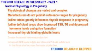 Thyroid Disease in Pregnacy Part 1mov [upl. by Magdau]