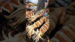 꼭 드셔보세요 대만 통오징어 꼬치구이  Amazing Taiwanese Grilled Whole Squid Skewers [upl. by Nniuq333]