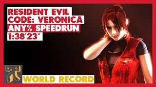 Resident Evil CODE Veronica X  Any Speedrun  013823quot World Record [upl. by Ehcsrop]