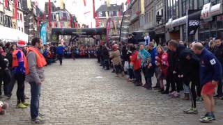 trail de Lannion  le départ acrobatique des Lutins [upl. by Landon157]