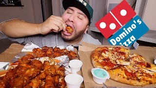 Dominos Pizza Mukbang • Eating Show [upl. by Carpet577]