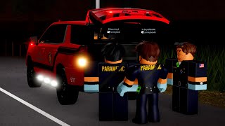 Connecticut RP  Rolled Over Semi EMS  ROBLOX [upl. by Airtina]