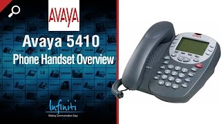 Avaya 5410 Phone Handset Overview Infiniti Telecommunications [upl. by Gerge]