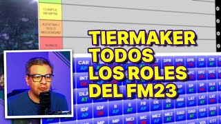 TIERMAKER TODOS LOS ROLES  FOOTBALL MANAGER 23 [upl. by Petracca]