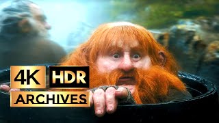 The Hobbit  The Desolation of Smaug ● Part 1 of 2 ● Barrel Escape Scene  HDR – 4K – 51 [upl. by Belcher]