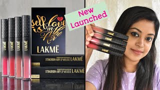 New Lakme XtraordinAiry Lip Mousse Review amp Swatches Lakme XtraordinAiry Velvet Matte Lip Mousse [upl. by Ruiz]