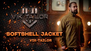 Jacket  SoftShell with velcro for chevrons  coyote  VikTailor [upl. by Eyllek25]