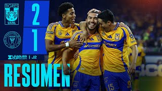 📹 Resumen  Tigres 2  1 Miami  Jornada 2  Leagues Cup 2024 [upl. by Ymirej]