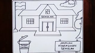 Poster Kebersihan Lingkungan Sekolah yang mudah [upl. by Eisenstark]