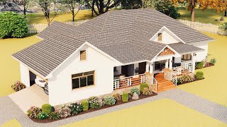 The Most Charming Family Farmhouse Design With Porches 2Car Garage amp Home Office [upl. by Osbourn520]