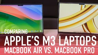 Which M3 Laptop Should You Buy Apple MacBook Air 13Inch vs MacBook Pro 14Inch [upl. by Nels]