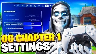 NEW Best Controller Settings  Sensitivity For Fortnite Chapter 1 PS4PS5XBOXPC [upl. by Martina]