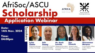 Scholarship Application Webinar [upl. by Airogerg503]