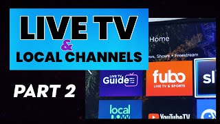 How to Watch Live TV amp Local Channels on Roku amp Roku TV PART II [upl. by Bernardi901]