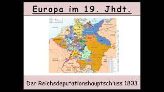 Der Reichsdeputationshauptschluss erklärt Säkularisation  Mediatisierung [upl. by Ztirf]