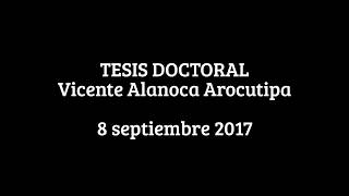 Defensa de tesis doctoral de d Vicente Alanoca Arocutipa  PARTE 1 [upl. by Hannaj]