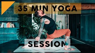 35 Minute Yinyasa Flow Yoga  Vinyasa amp Yin [upl. by Nedyah]