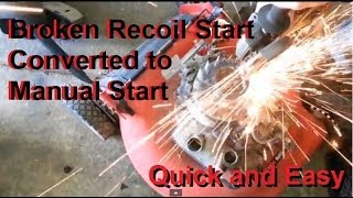 Pull start broken Convert it to Manual pull start [upl. by Marela]