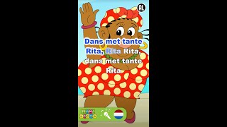 DANS MET TANTE RITA  Kinderliedjes  Karaoke  Minidisco shorts [upl. by Ojahtnamas133]