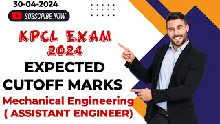 KPCL EXAM EXPECTED CUTOFF MARKS 2024  MECHANICAL ENG  ASSISTANT ENGINEER  NOTIFICATION 201718 [upl. by Hpejsoj511]