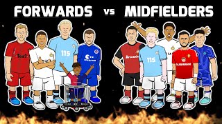 🔥FORWARDS vs MIDFIELDERS🔥 Football Challenges Frontmen 82 [upl. by Aynos38]