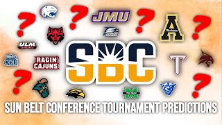 Sun Belt Conference Tournament Predictions 2024  College Basketball [upl. by Ellevehc]