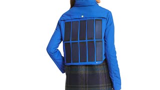 Tommy Hilfiger unveils a phonecharging jacket [upl. by Aviv524]