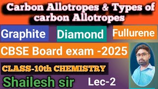 Allotropes types of Allotropes Class10th graphiteDiamond [upl. by Peder38]