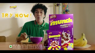 Nestlé MUNCH Breakfast Cereal  TRY THE CRUNCHYYYYY BREAKFAST CEREAL  TELUGU TVC  6 Sec [upl. by Anaicilef]