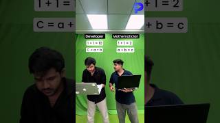 Developer vs Mathematician shorts [upl. by Adey]